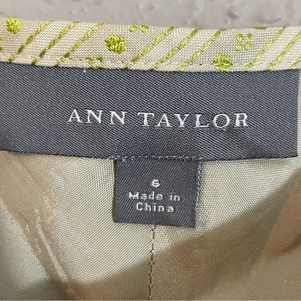 Ann Taylor A-line one hip pleat skirt. Silk blend. Women’s size 6 - Picture 4 of 7